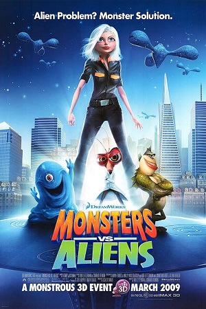 Monsters vs. Aliens (2009) Dual Audio [Hindi - English] WeB-DL